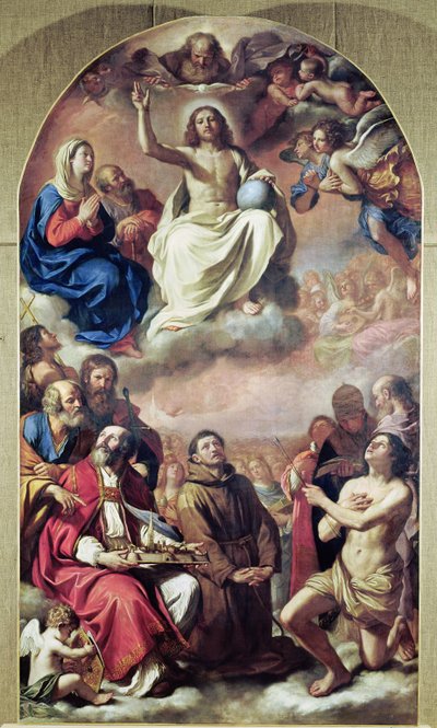La gloria dei santi, 1645-47 da Giovanni Francesco Barbieri